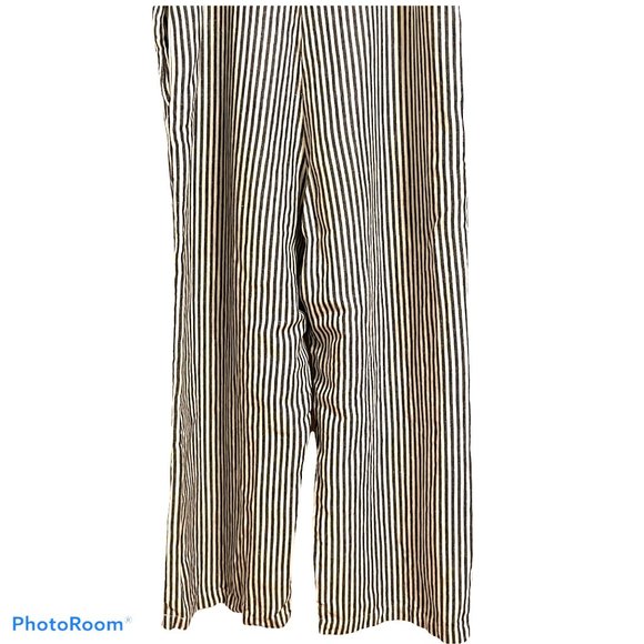 Ali Golden Linen wide leg jumpsuit overalls - Picture 11 of 13